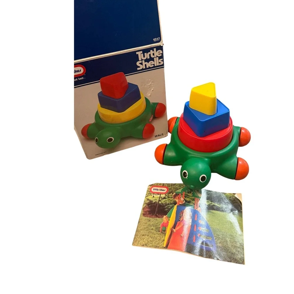 VinLittle Tikes Turtle Shells Stacking Shape‎ Sorter Toy 6m+ Vintage